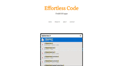 Desktop Screenshot of effortlesscode.com