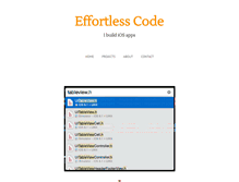 Tablet Screenshot of effortlesscode.com